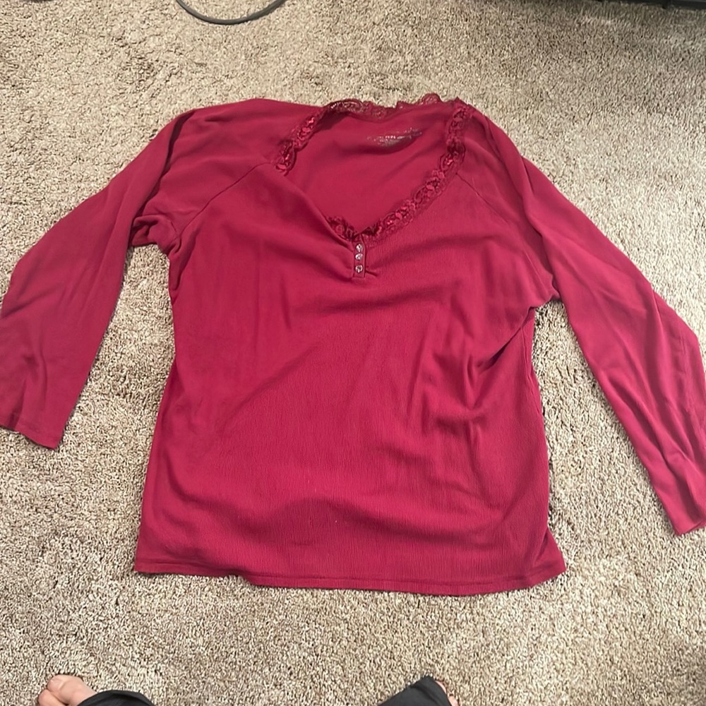 Long Sleeve 3 Button Shirt